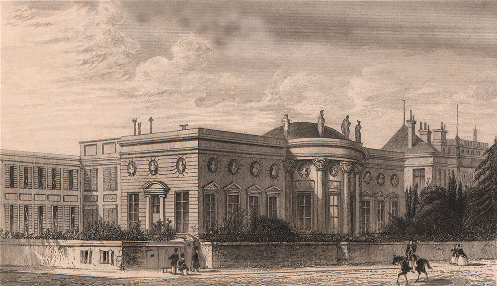 PARIS. Palais de la Legion d'Honneur. BICKNELL 1845 old antique print picture